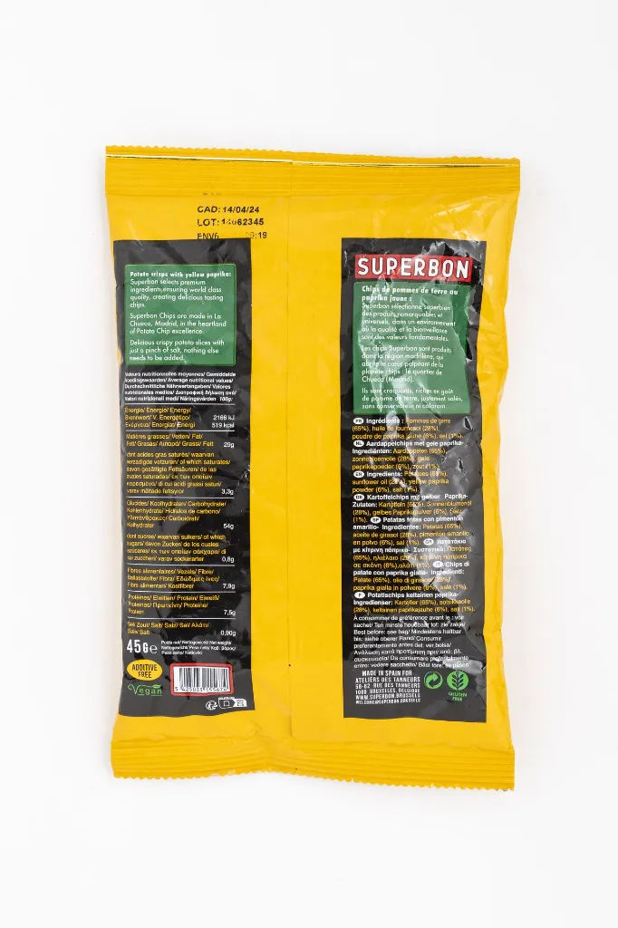 SUPERBON - Chips yellow paprika  (45g) 2.webp