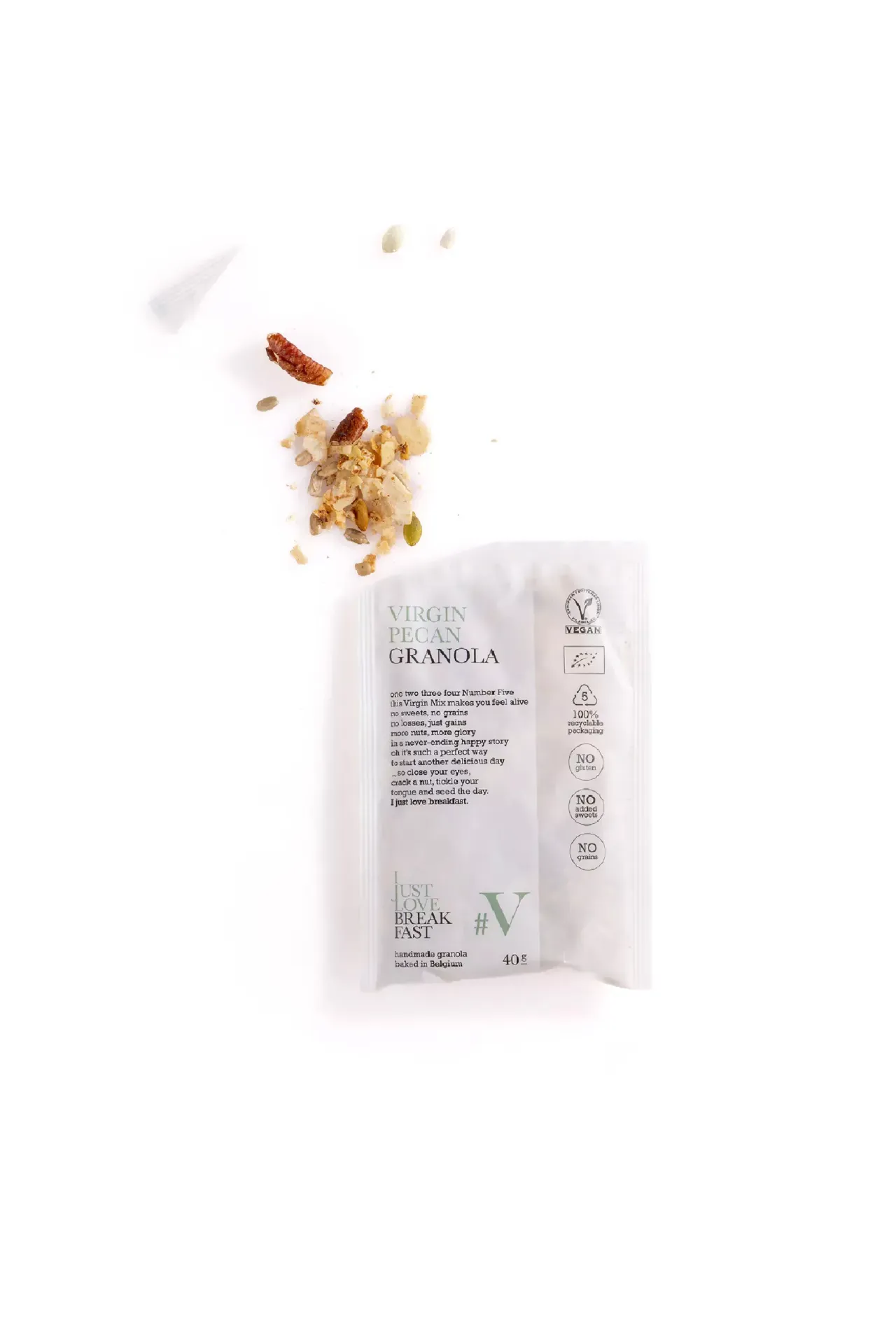 #V Virgin Pecan Granola (40g)