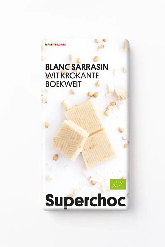 [1034] SUPERCHOC - White chocolate with puffed buckwheat (70g)