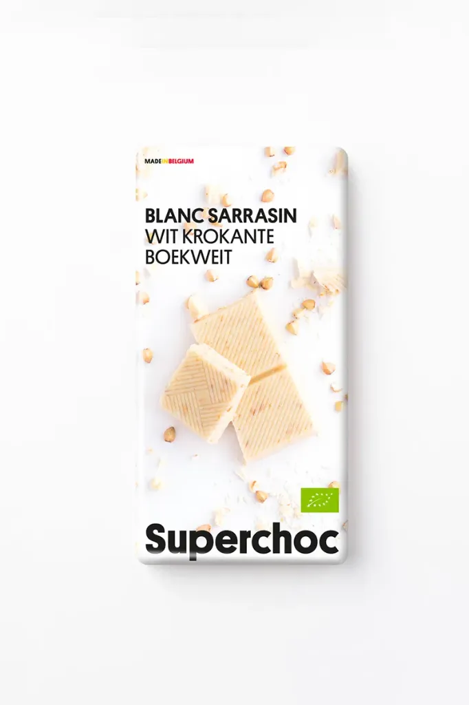 [1034] SUPERCHOC - White chocolate with puffed buckwheat (70g)