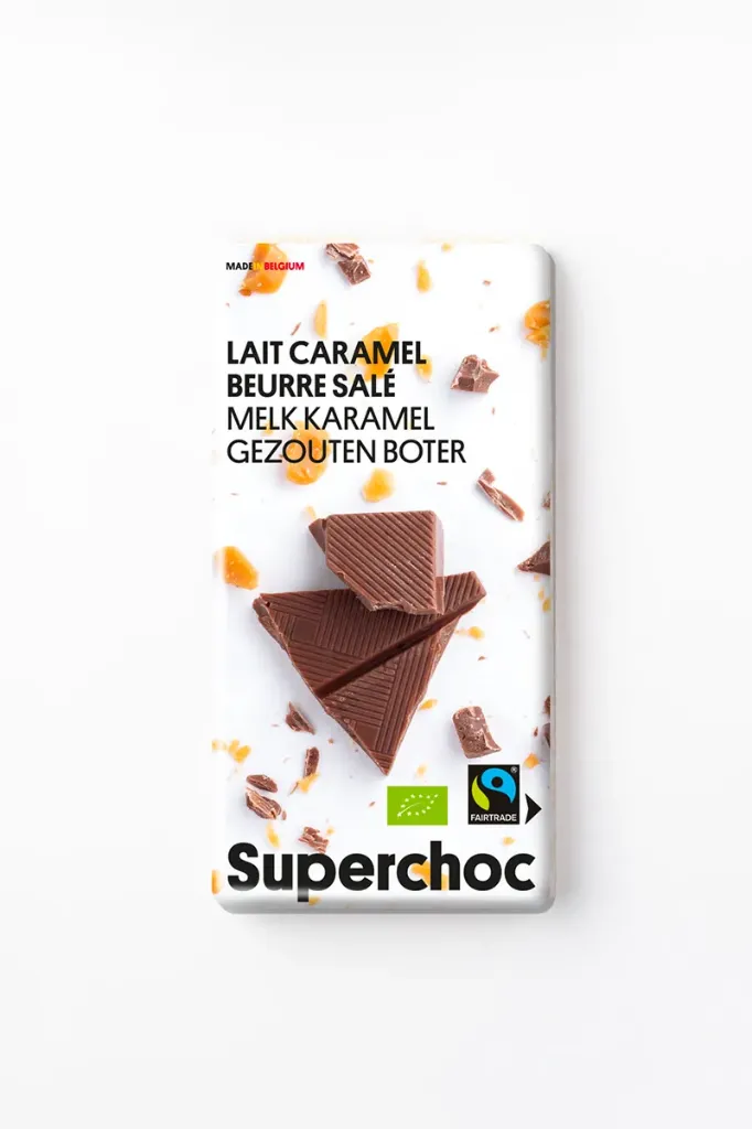 [782] SUPERCHOC - Milk chocolate with caramel & salted butter (70g)