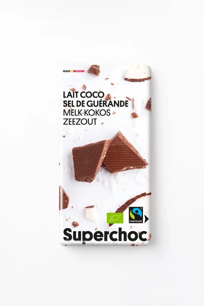 [829] SUPERCHOC - Milk chocolate with coconut (70g)