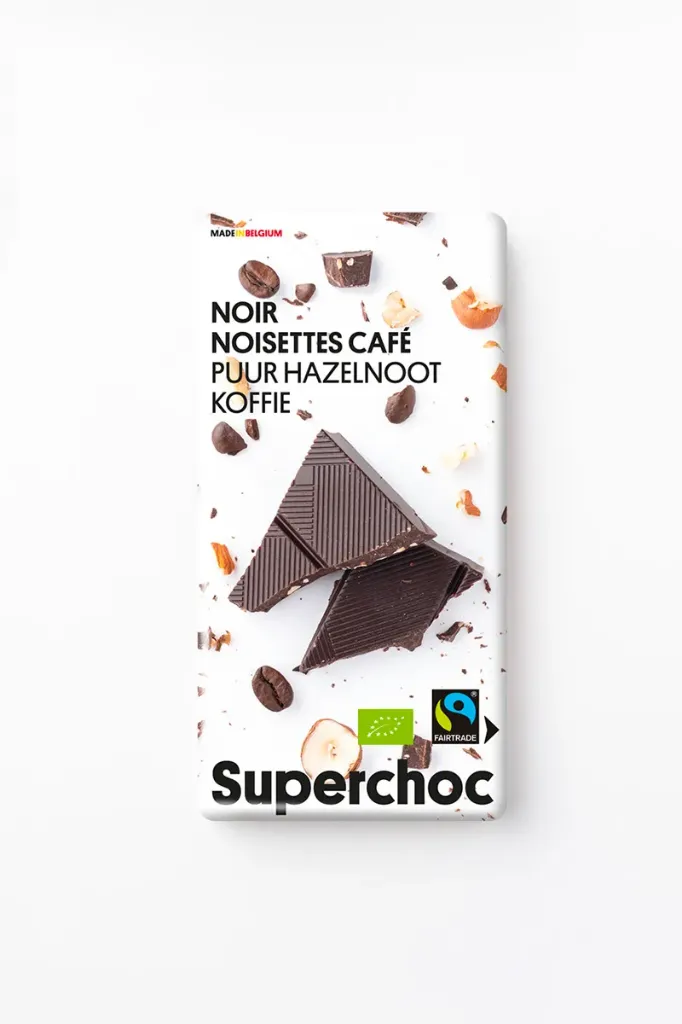 [805] SUPERCHOC - Dark chocolate hazelnut coffee (70g)