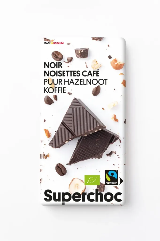 [805] SUPERCHOC - Dark chocolate hazelnut coffee (70g)